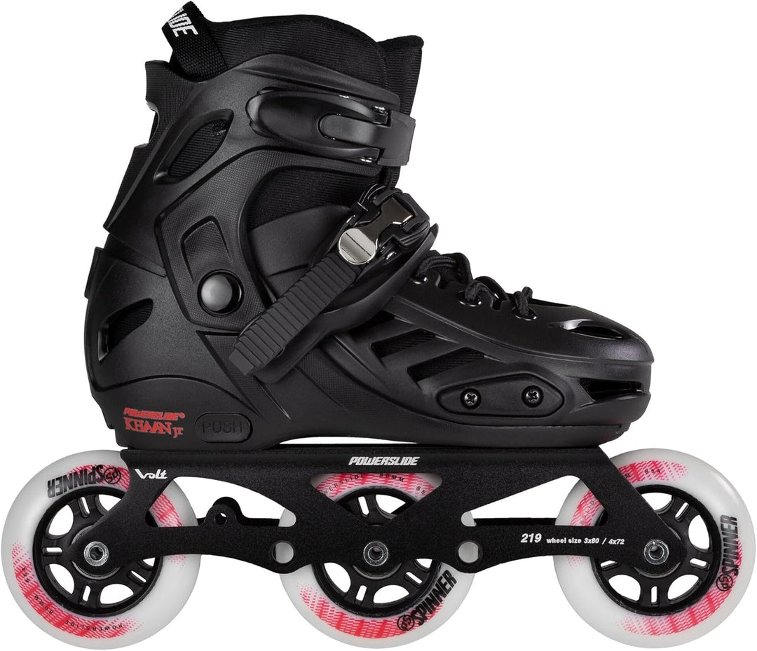 Powerslide Kinder Inline Skate Khaan Junior Pro, grössenverstellbar, für Urban, Fitness, Hockey, für