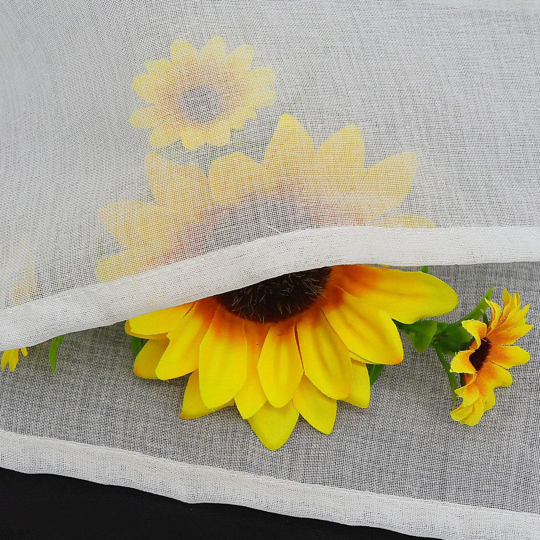 Joyswahl Weisses Raffrollo in Leinen-Optik Leinenstruktur halbtransparentes Raffrollo mit Schlaufen