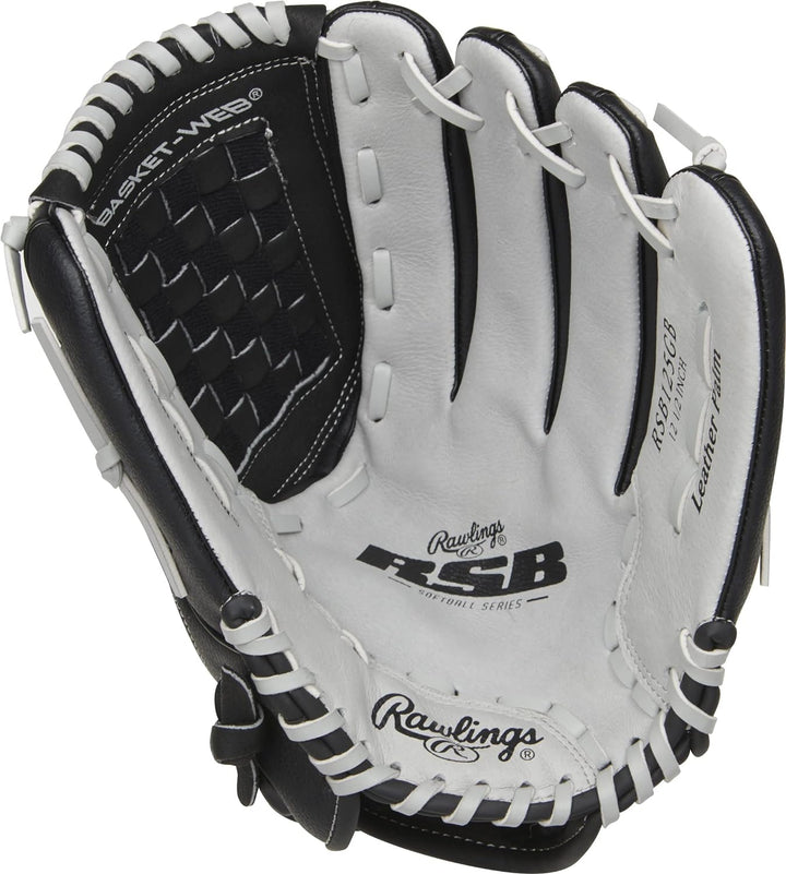 Rawlings RSB Erwachsene Slowpitch Softball Glove Serie Rechte Hand Wurf 31,8 cm – Korbgeflecht schwa