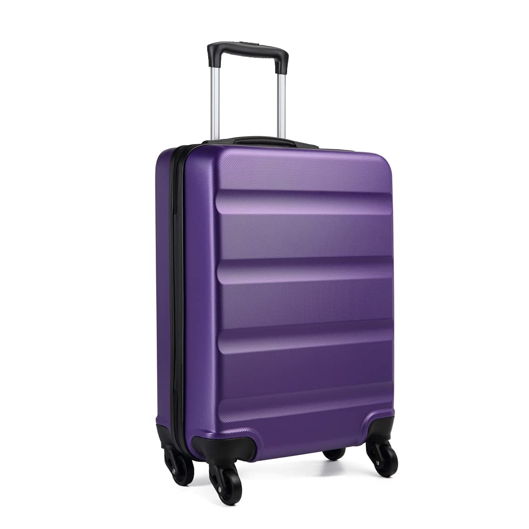 KONO Handgepäck Koffer Leicht Reisekoffer mit Rollen und TSA Schloss, Klein Koffer Trolley Handgepäc
