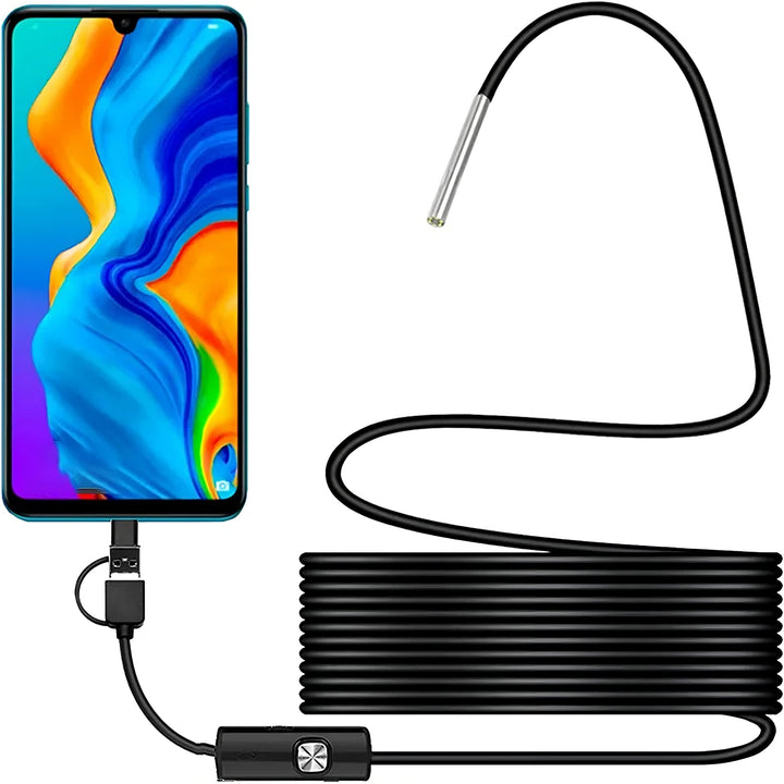 Retoo Endoskop USB-C HD für Android, 3.9 mm Endoskopkamera mit LED wasserdichte, Megapixel Inspektio