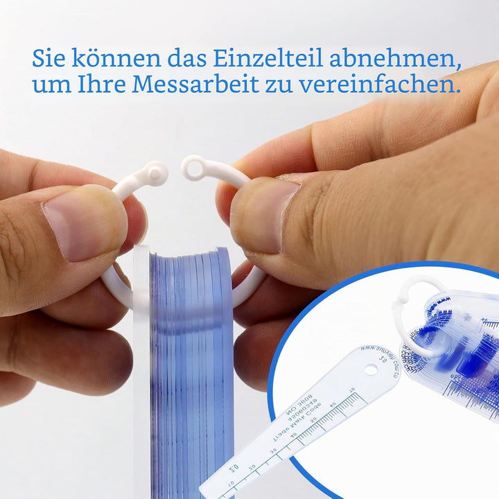 Rannb Fühlerlehre aus Kunststoff, 0,05 mm bis 3 mm, metrisches Spaltmesswerkzeug, 21 Blatt 0.05mm-3m