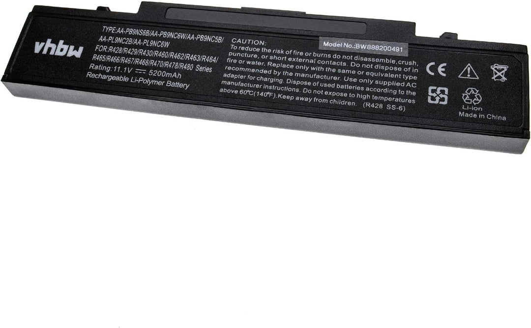 vhbw Akku kompatibel mit Samsung NP-R520, NP-R540-JA02, NP-R540E, NP-R540I, NP-R540, NP-R522 Noteboo