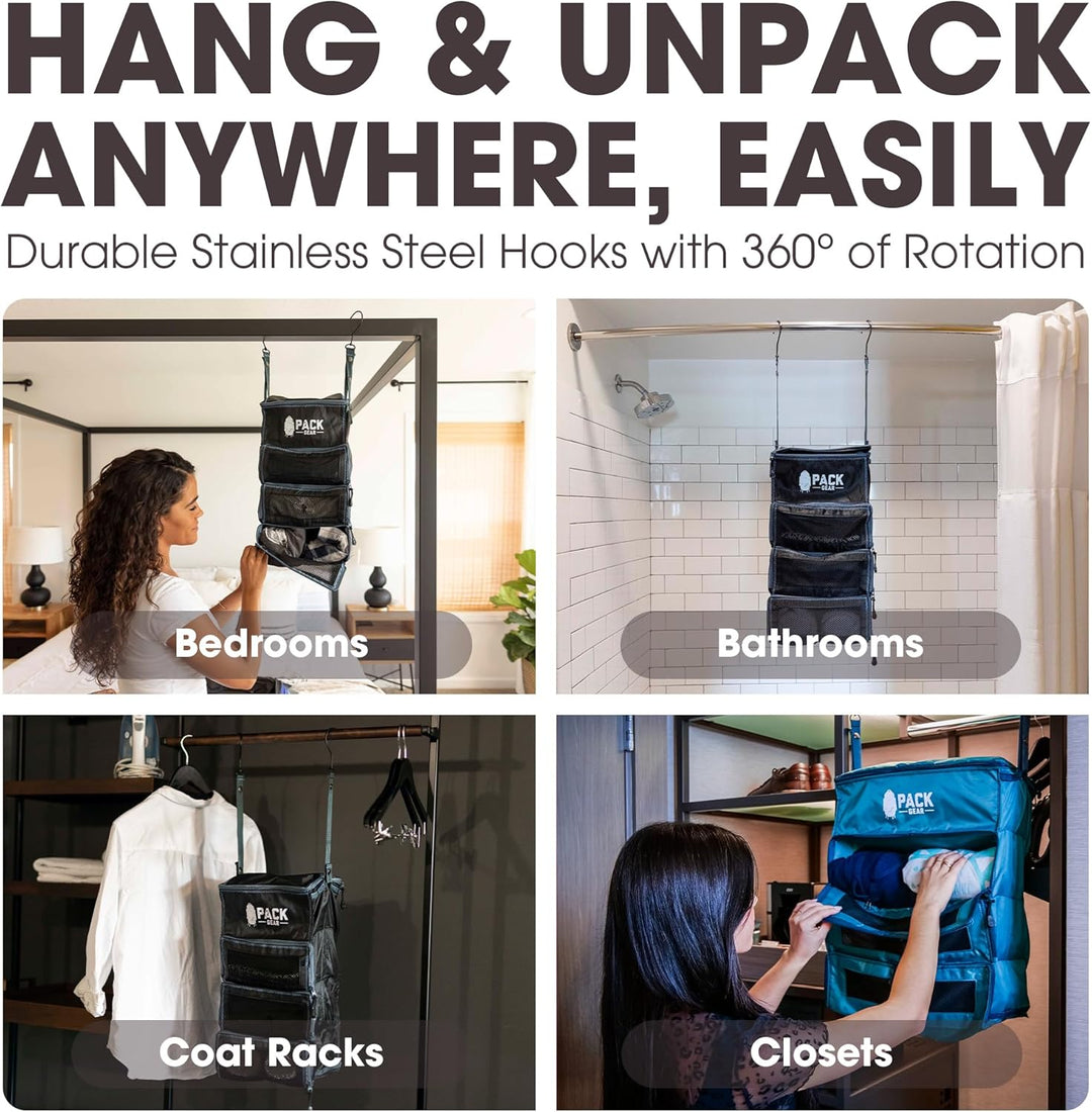Pack Gear Koffer-Organizer | Packen Sie mehr in Ihr grosses oder Handgepäck | sofort auspacken mit d
