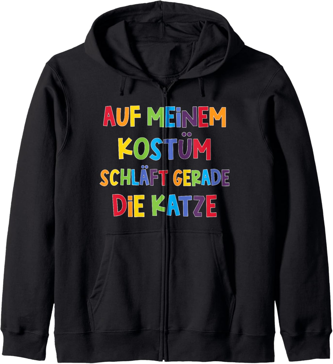 Auf Meinem Kostüm Schläft Die Katze, Karneval & Fasching Kapuzenjacke