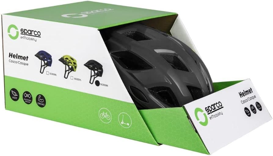 Sparco eMobility SE300 Sporthelm Schwarz, Schwarz