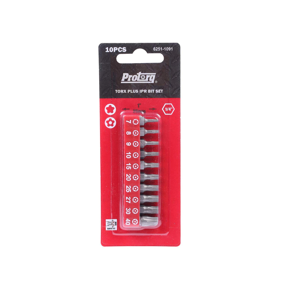 Protorq TORX PLUS IPR, Torx Plus 5-Punkt Manipulationssichere Sicherheits-Bits (IPR 7-IPR 40), 25mm,