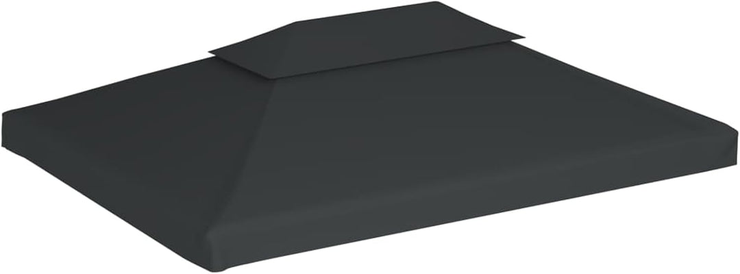 yorten 2-Stufiges Pavillondach Ersatzdach PVC-Beschichtung Wasserdicht Anthrazit 310 g/m² 4 x 3 m fü