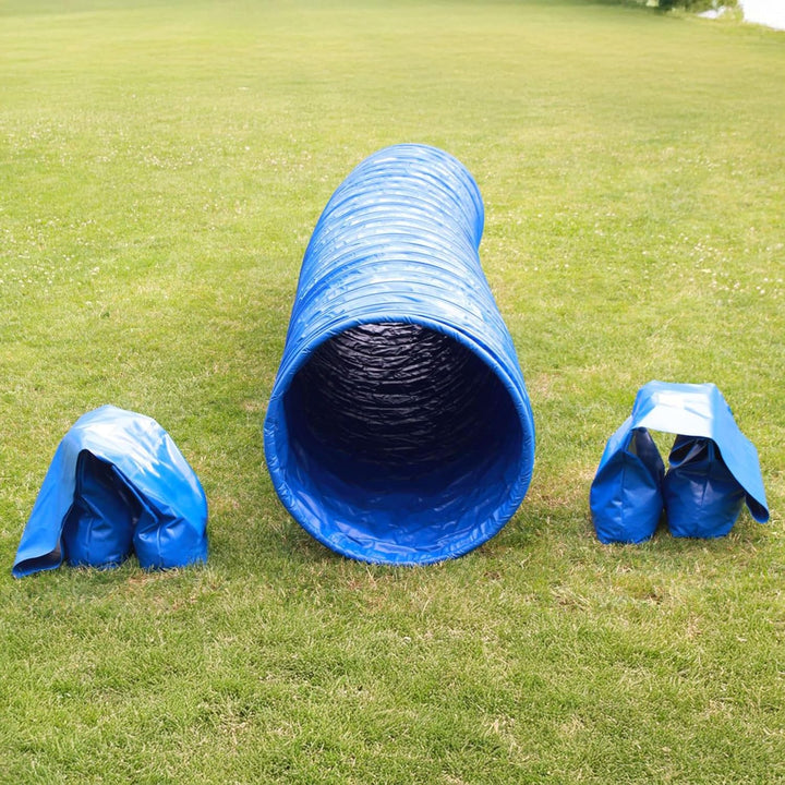 Callieway® Dog Agility Tunnel Profi Hunde Tunnel Agility Gerät (Stützsandsäcke bereits inklusive) (6