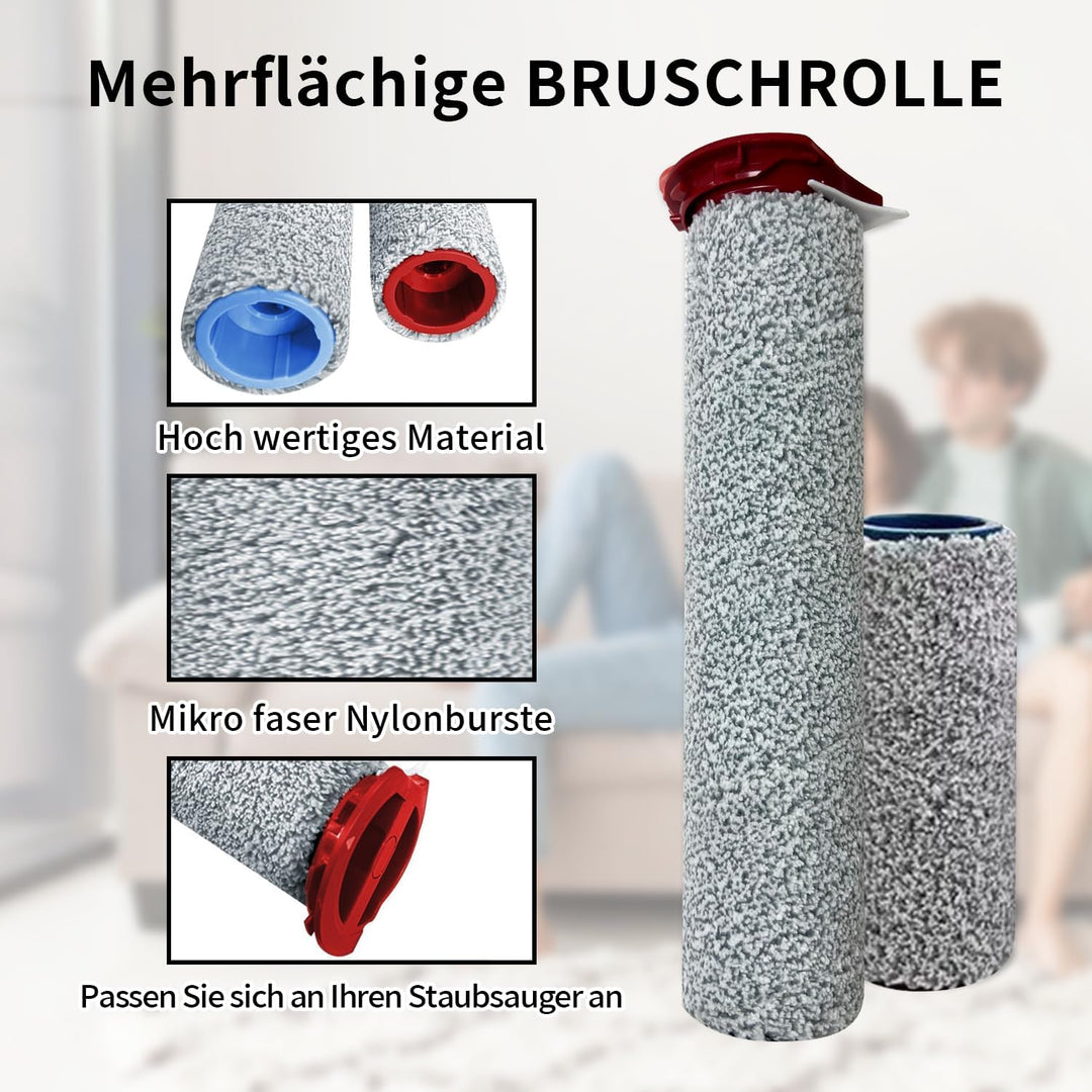 5 Stück Zubehörset für Roborock Dyad Pro/Dyad Pro Combo, 3 Bürstenwalze, 2 HEPA-Filter