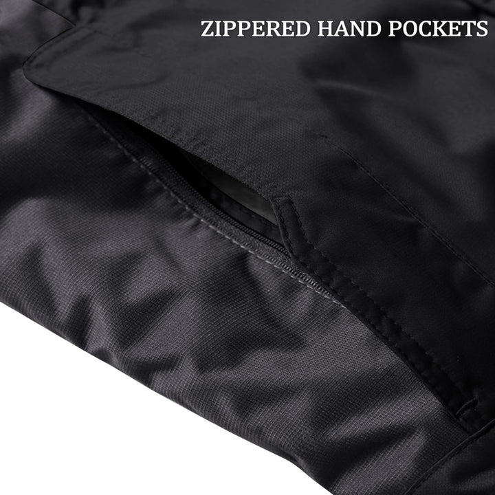 KEFITEVD Winterjacke Herren Wasserdicht Warm Gefüttert Skijacke Winter Outdoorjacke Winddicht Atmung