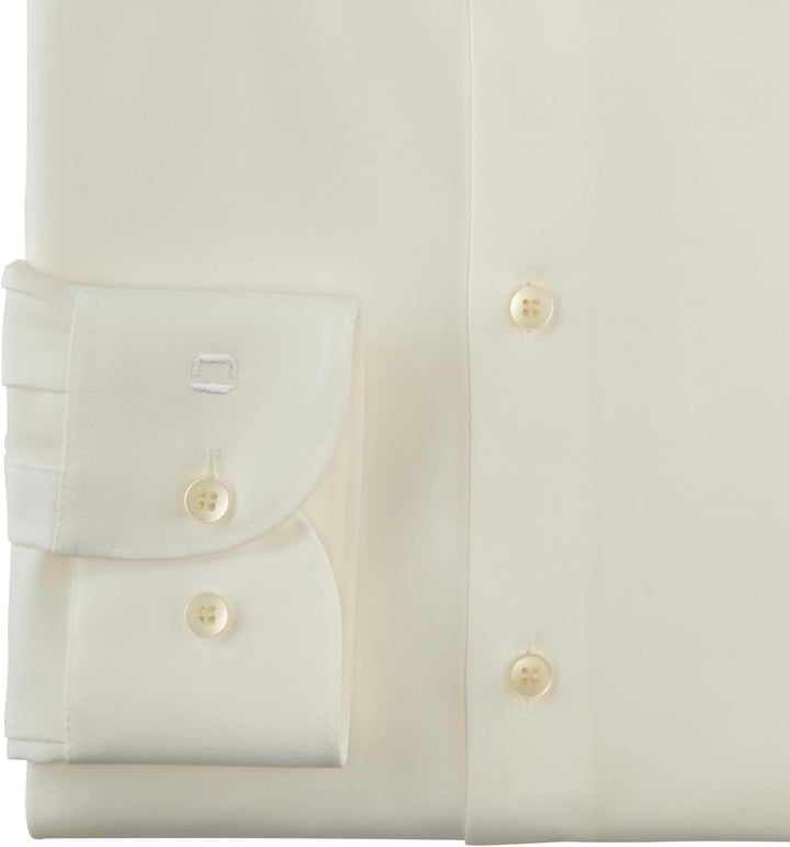 OLYMP Herren Businesshemd Langarm Level Five 24/Seven,Twill,Body fit,Modern Kent 38 Hellbeige 20, 38