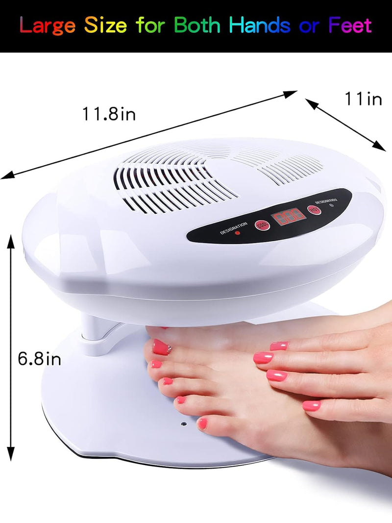 Kalolary 400W Nageltrockner, Hot und Cold Air Nageltrockner Automatischer Sensor Nagellack Trocknen