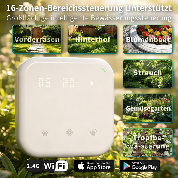 Netro Spark Smart Sprinkler-Controller, WiFi, wetterbewusst, Fernzugriff (16 Zonen), 16 Zone