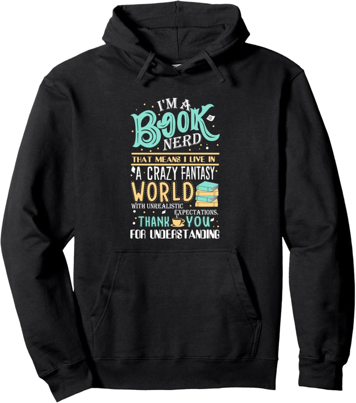 I'm a Book Nerd Pullover Hoodie