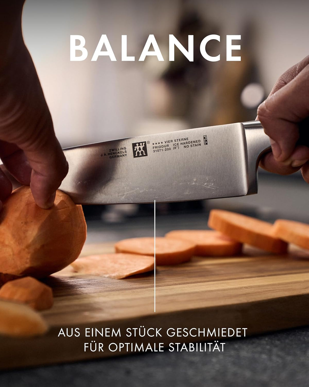 ZWILLING 1002238 Messer-Set, 3-tlg., Spick-/Garniermesser, Fleischmesser, Kochmesser, Rostfreier Spe