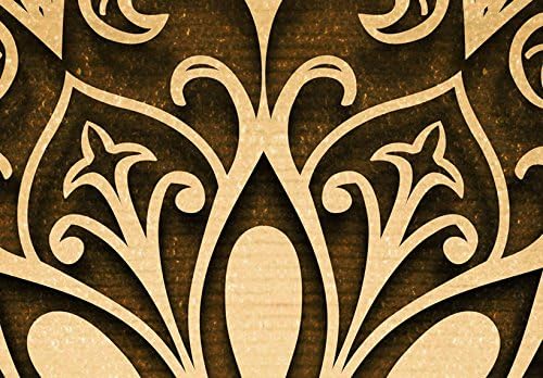 murando Raumteiler Mandala Ornament Oriental Foto Paravent 225x172 cm beidseitig auf Vlies-Leinwand