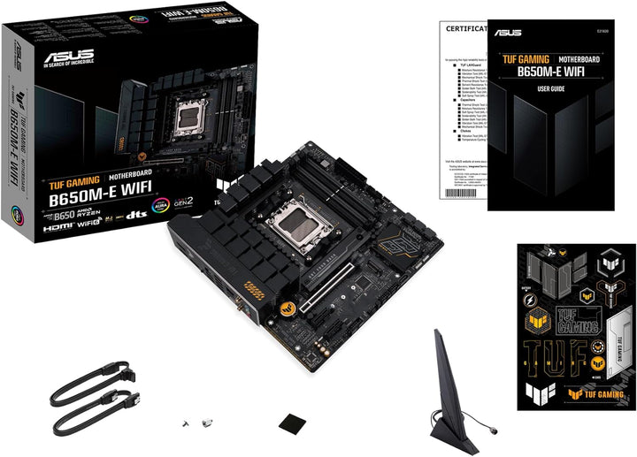ASUS TUF Gaming B650M-E WiFi Mainboard Sockel AMD AM5 (Ryzen 7000, mATX, PCIe 5.0, DDR5-Speicher, 2,