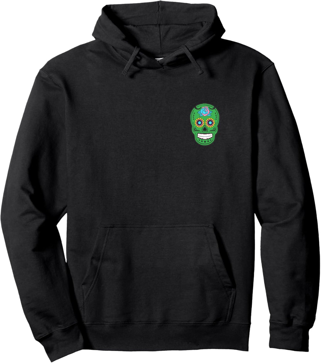 Suspicious Sugar Skull Logo Grün Herren Damen Antwerp T-Shirt Pullover Hoodie