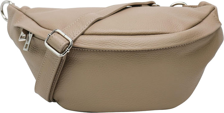 SH Leder ® echt Leder Hüfttasche Damen Herren Unisex Gürteltasche für Festival Reise Bauchtasche mit