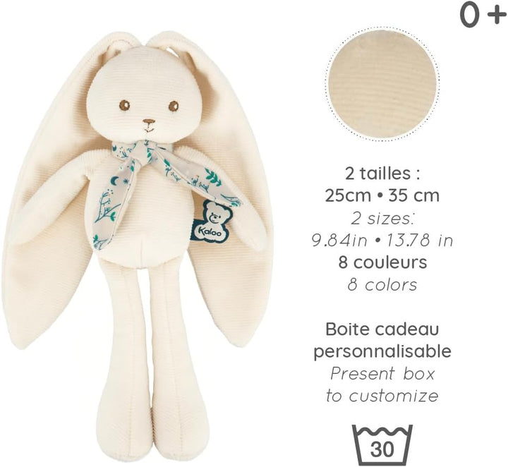 Kaloo - Lapinoo - Pantin Lapin - Baby Plüsch Jersey und Strick - 25 cm - Farbe Creme - Sehr weiches