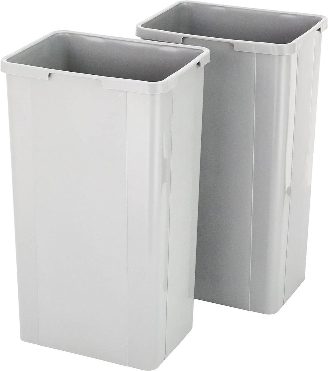 WESCO Bio-Double 40 DT- 32 Einbau-Abfallsammler, 338x585x485mm, 2 x 32L, alugrau, 1 Stück,757812-85