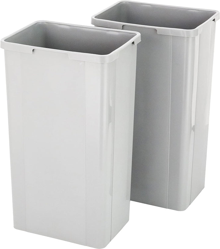 WESCO Bio-Double 40 DT- 32 Einbau-Abfallsammler, 338x585x485mm, 2 x 32L, alugrau, 1 Stück,757812-85