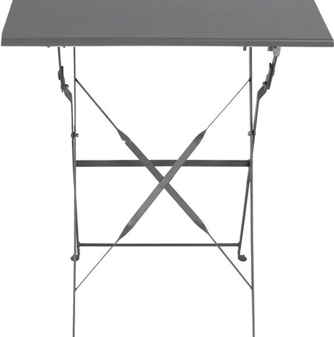 Mojawo Outdoortisch Bistrotisch Klapptisch Campingtisch Balkontisch Gartentisch Metall 60x60xH71cm A