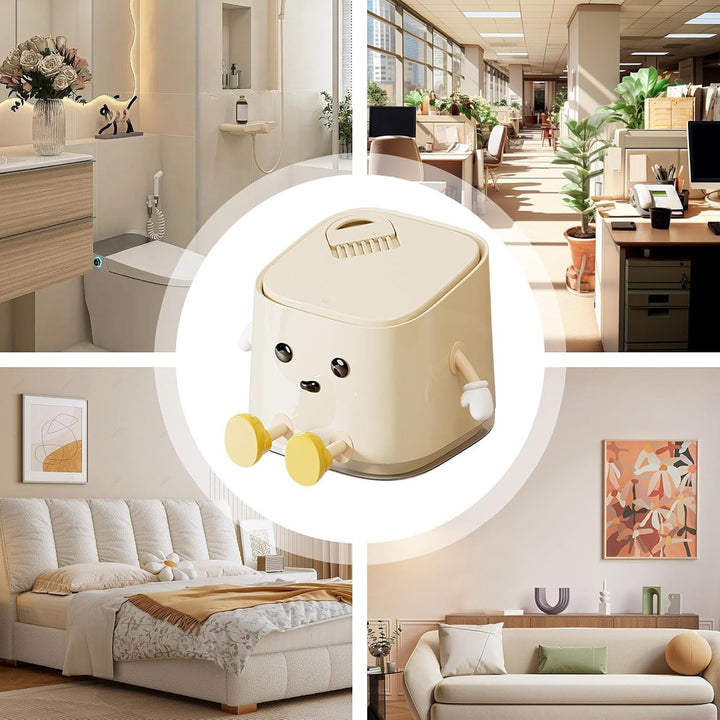 Mini-Mülleimer Für Den Schreibtisch Niedlicher Dekorativer Schmaler
