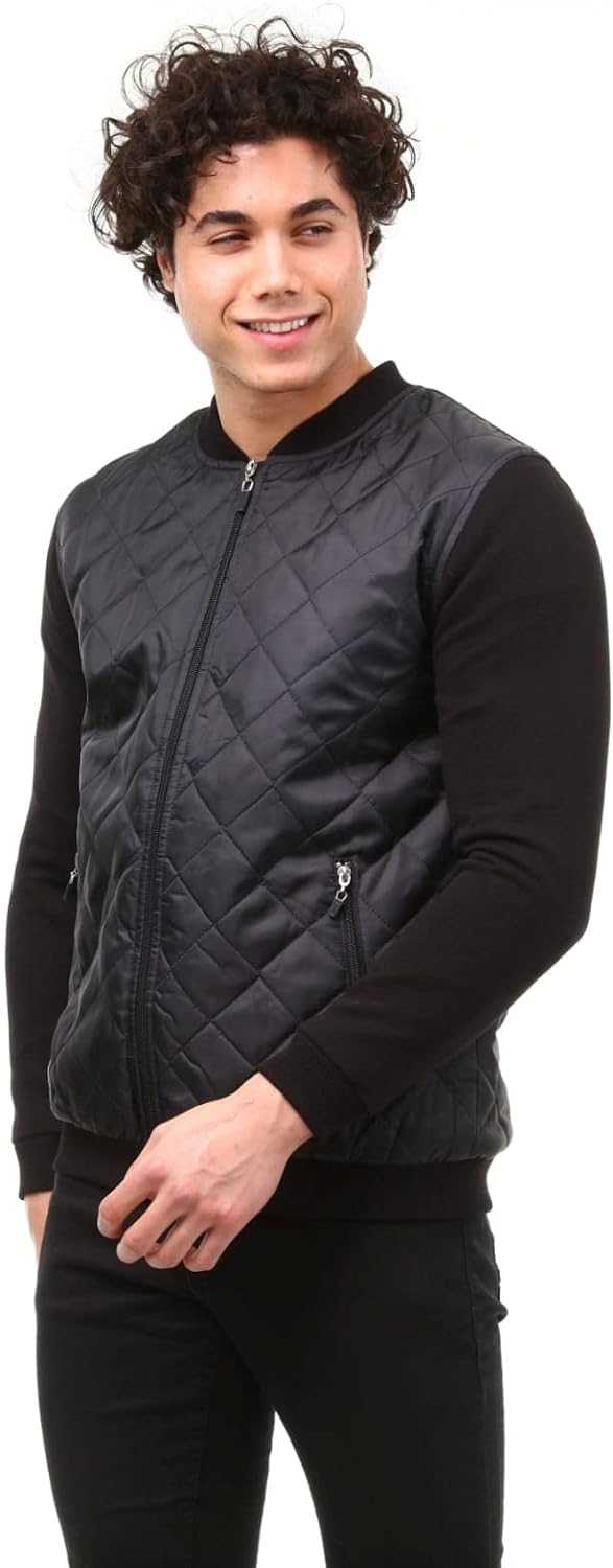 Come Voglio Men's DE-CV-TR-000007 Coat, Black, XL