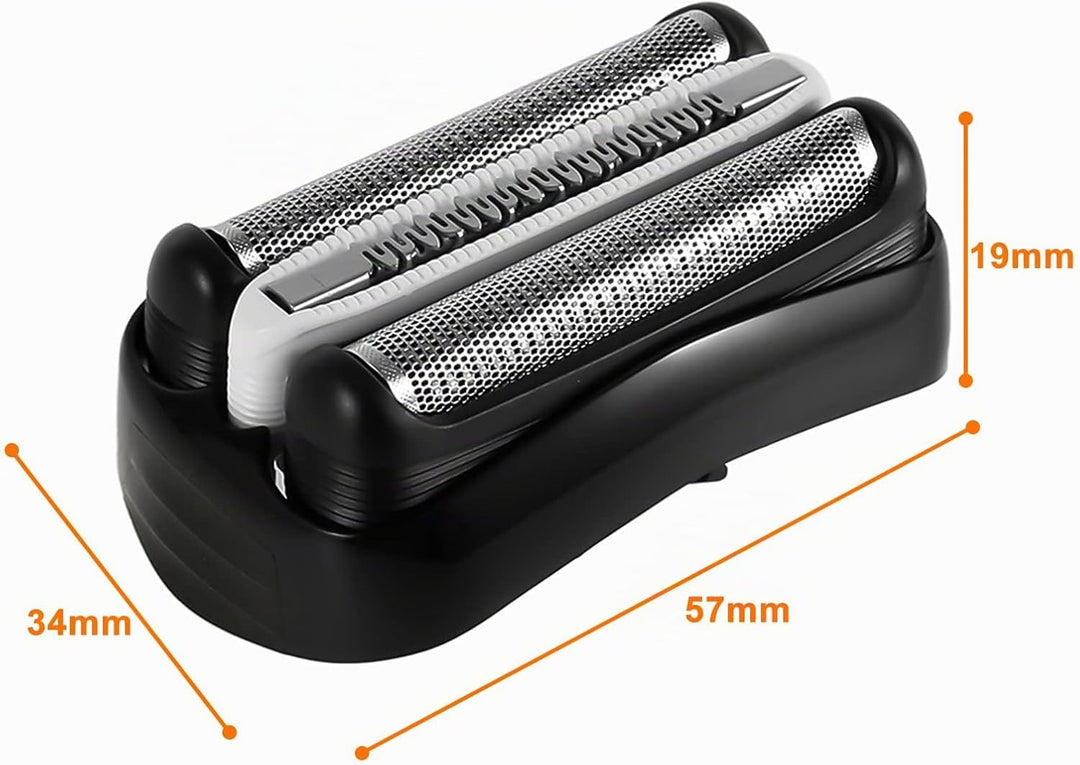 Elektrischer Rasierkopf Series 3, 32B Elektrorasierer Scherkopf für Series 3 S3 Ersatzscherteil 3040