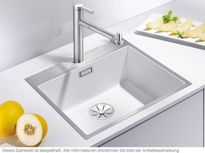 BLANCO SUBLINE 500-IF/A SteelFrame | SILGRANIT anthrazit | Einbauart: Einbau von Oben & Flächenbündi