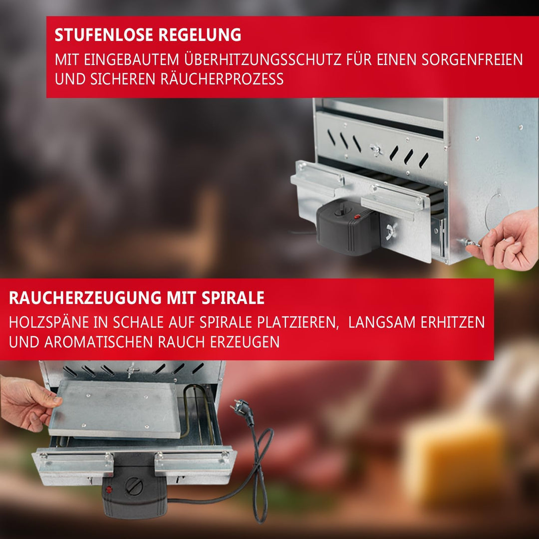 ITA Räucherofen Profi Elektroheizung 2000W zum Räuchern - Heizspirale für ITA Räucherschränke und Sm