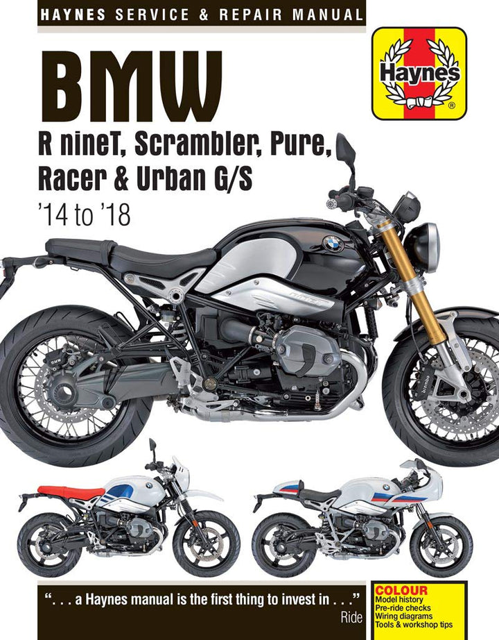 BMW R nineT (14 - 18) Haynes Repair Manual: 2014 to 2018 (Haynes Service and Repair Manual)