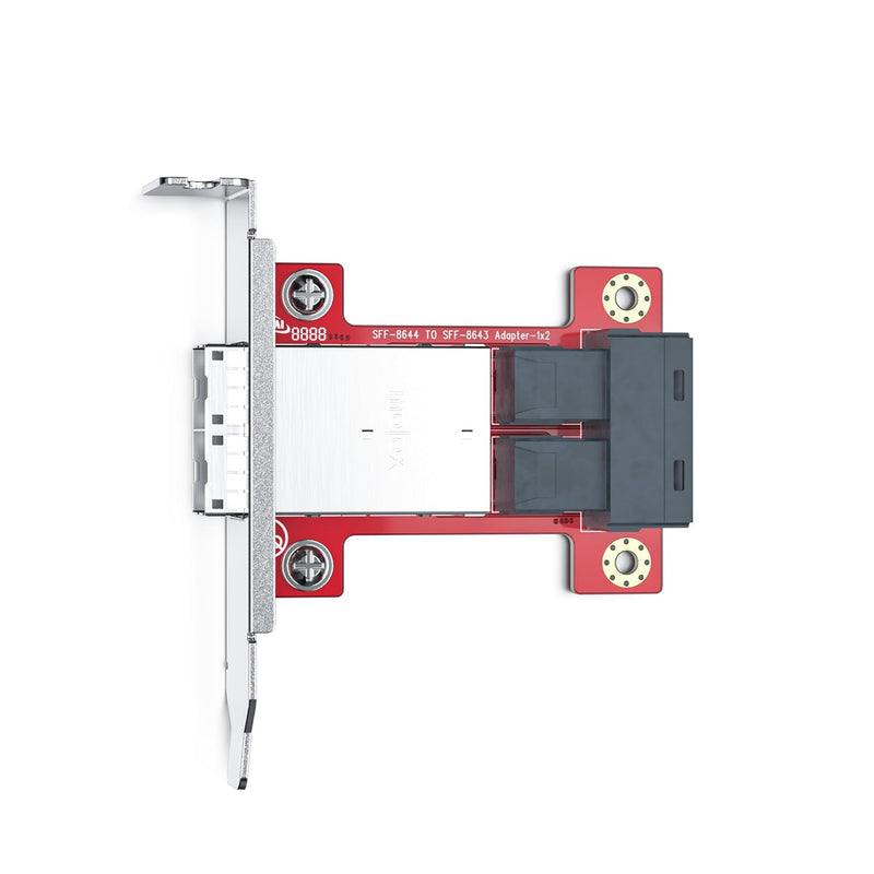 10Gtek Mini SAS Adapter SFF-8643 to SFF-8644 Dual Port Mini SAS Adapter 8643 Slot to 8644 Slot, 8643
