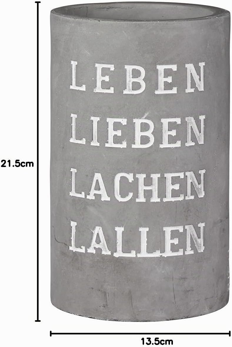 Räder Vino Beton Weinkühler Leben Lieben Lachen Lallen