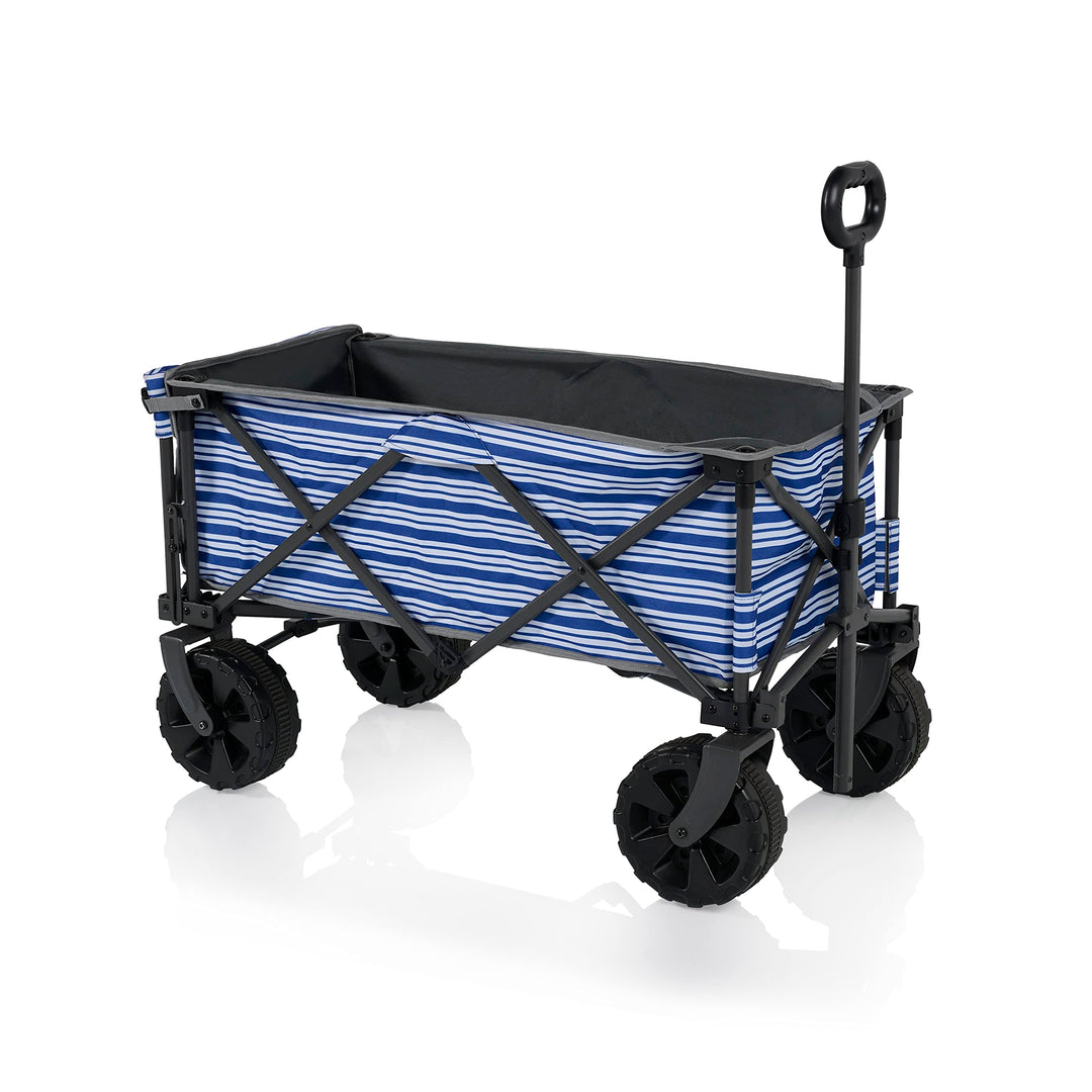 Campart Faltbarer Bollerwagen Saint-Michel – 80 l – bis 70 kg – Heckklappe – inkl. Transporttasche –
