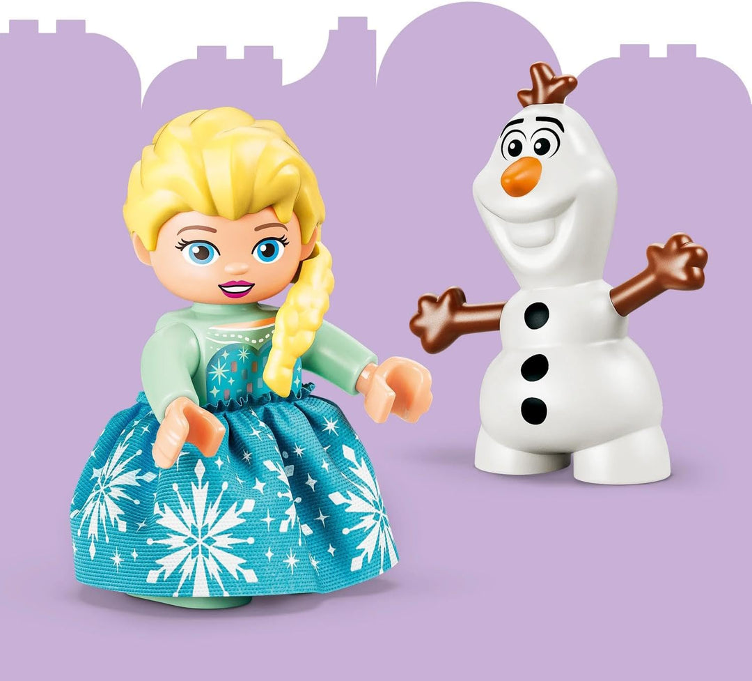 LEGO DUPLO | Disney Frozen Kreativbox mit ELSA und Olaf - Lernspielzeug zur Förderung der Motorik fü