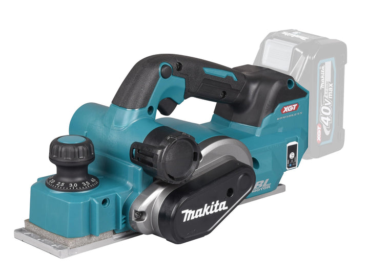 Makita KP001GZ Akku-Hobel 40V max. (ohne Akku, ohne Ladegerät), Petrol