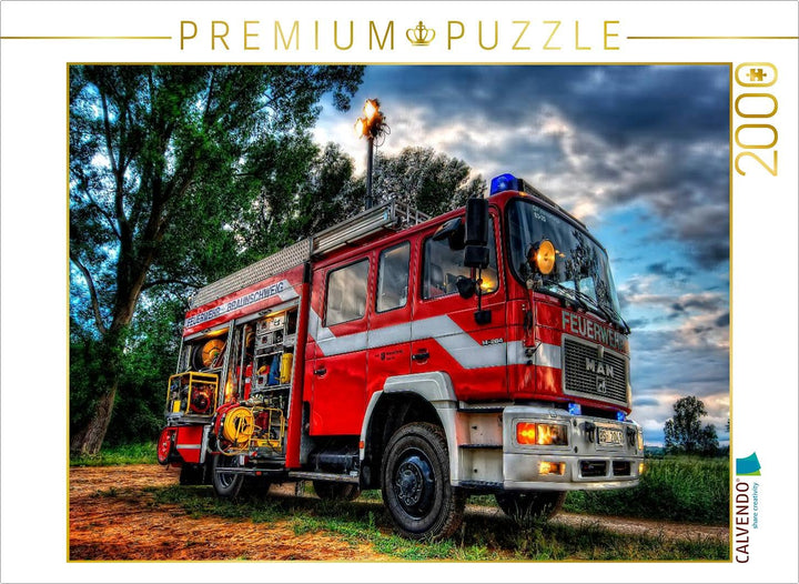 CALVENDO Puzzle Löschgruppenfahrzeug 16/12 FF BS-Hondelage 2000 Teile Lege-Grösse 90 x 67 cm Foto-Pu