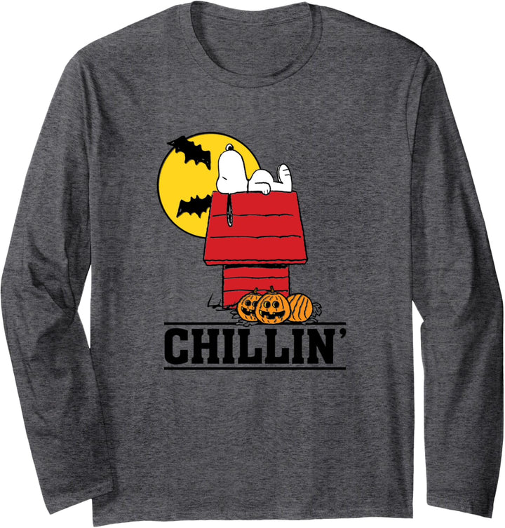 Peanuts Snoopy Chillin 'Halloween-Stil Langarmshirt