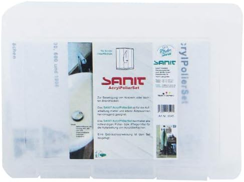 SANIT - AcrylPolierSet - das Reparatur- und Pflegeset für Acryloberflächen