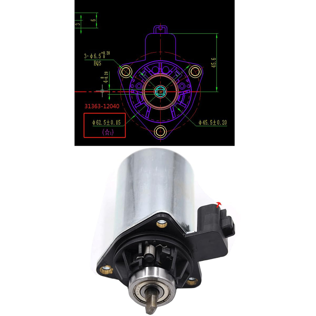 VHEUHZ Aktuator-Kupplung-Motor Kompatibel mit Toyota Yaris 1.8L 1.5L 2.4L Kompatibel mit Corolla Ver