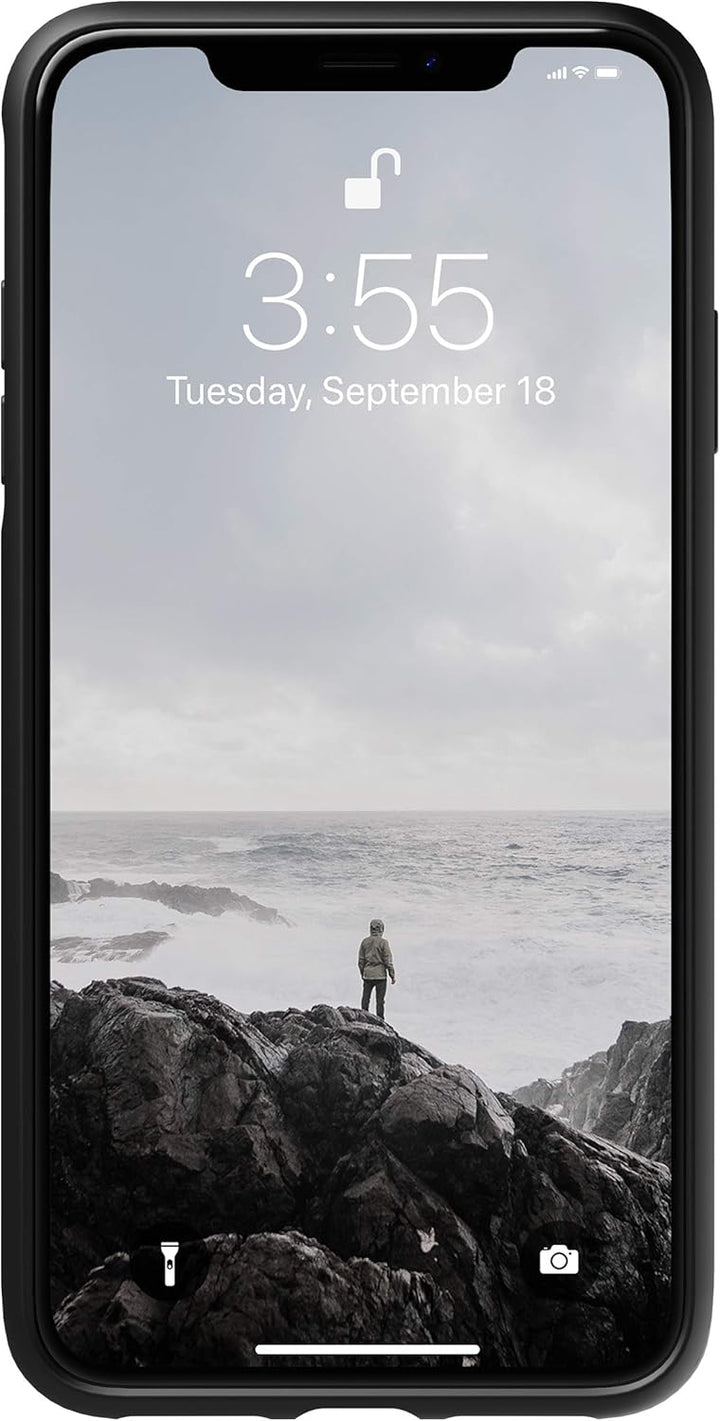 NOMAD NM21T10R00 Rugged Leather Case iPhone XS Max schwarz