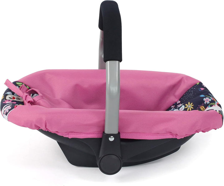 Bayer Chic 2000 - Puppen-Autositz für Baby-Puppen, Puppentrage, Puppenzubehör, Einhorn, Navy-pink, 7