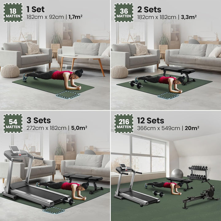 Schutzmatten Bodenschutzmatte Set Sportmatte Gymnastikmatte Puzzlematte: Puzzle Sportgeräte Matte Fi