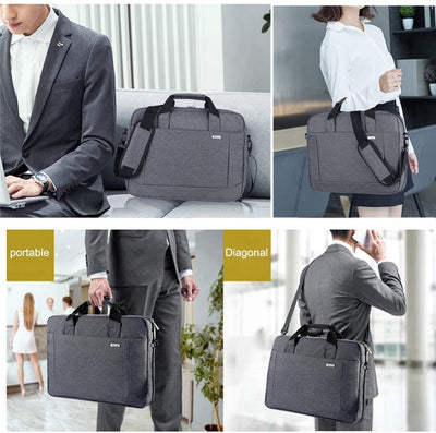 Voova grosse Laptoptasche für 17 17,3 17,4 Zoll Laptop, 30% mehr Kapazität, Innenfächer, dauerhaft v