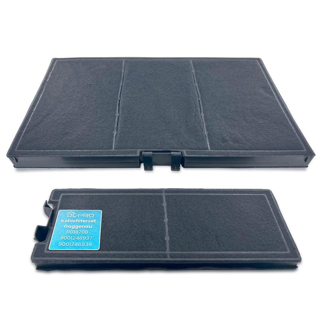 DL-pro Kohlefilterset für Gaggenau 11018700 9001246937 9001246938 Kohlefilter Aktivkohlefilter Filte