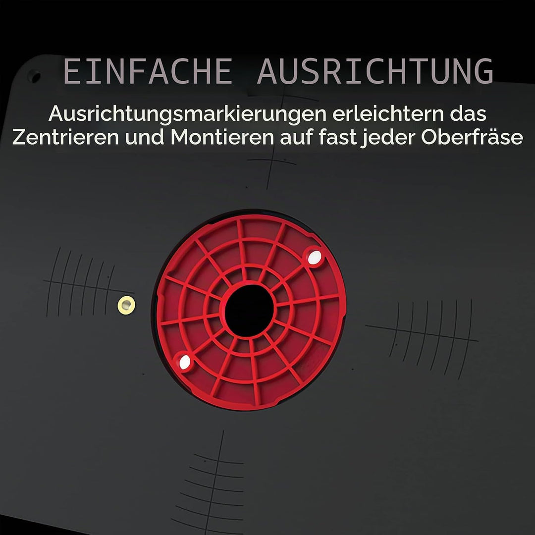 Kreg Tool Präzisions-Frästisch-Einsatzplatte mit Level-Loc Ringen (nicht vorgebohrt) (PRS4038)