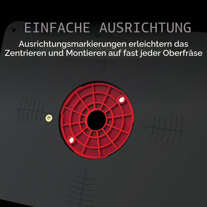 Kreg Tool Präzisions-Frästisch-Einsatzplatte mit Level-Loc Ringen (nicht vorgebohrt) (PRS4038)